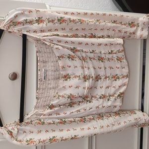 Reformation Floral Long Sleeved Top